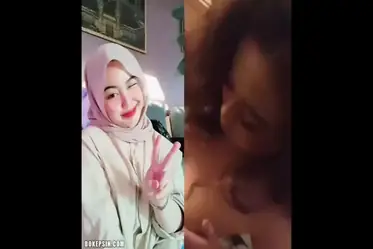 Ukhti Farhani Hijab Cantik Live Kasur Viral poster