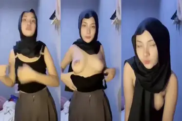 Ukhti Hijab Hitam Cantik Live Bersantai Kasur 2026 poster